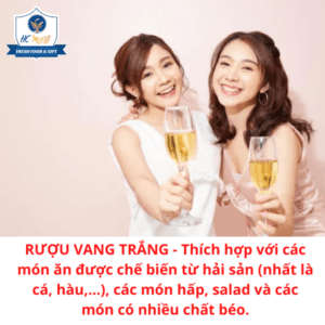 Rượu vang trắng thích hợp với các món ăn hải sản