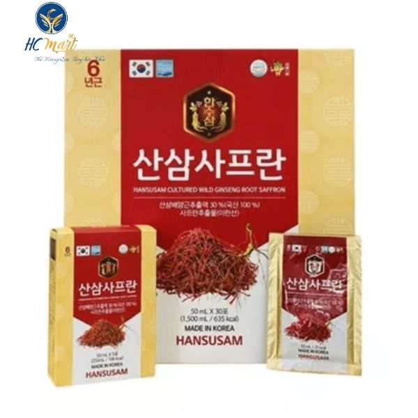 Chiết Xuất Hồng Sâm Núi Nhụy Hoa Nghệ Tây Saffron -HANSUNAM