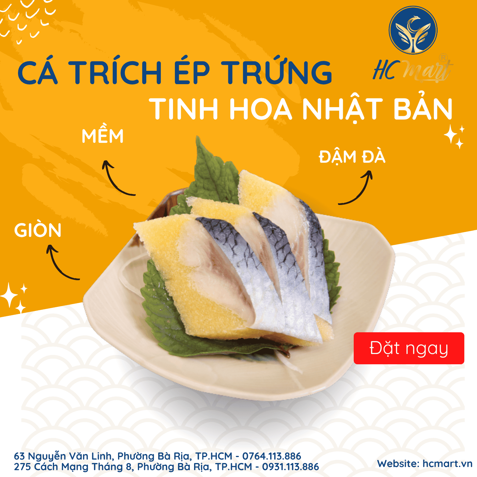 🍣 Cá Trích Ép Trứng – Tinh Hoa Ẩm Thực Nhật Bản Ngay Tại HC Mart - HC Mart