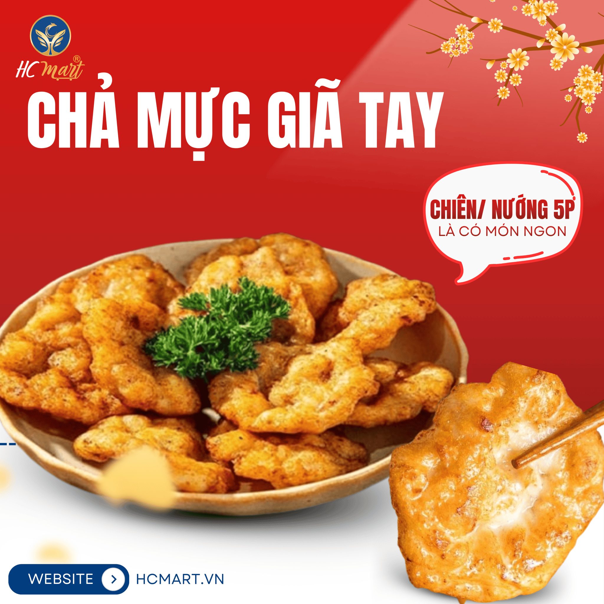 Chả mực giã tay